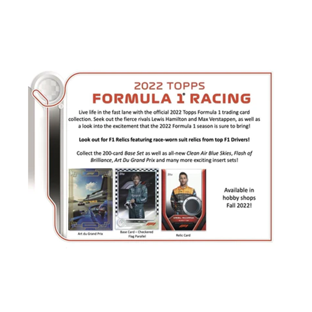 2022 Topps Formula 1 One F1 Flagship Racing Hobby Box 1