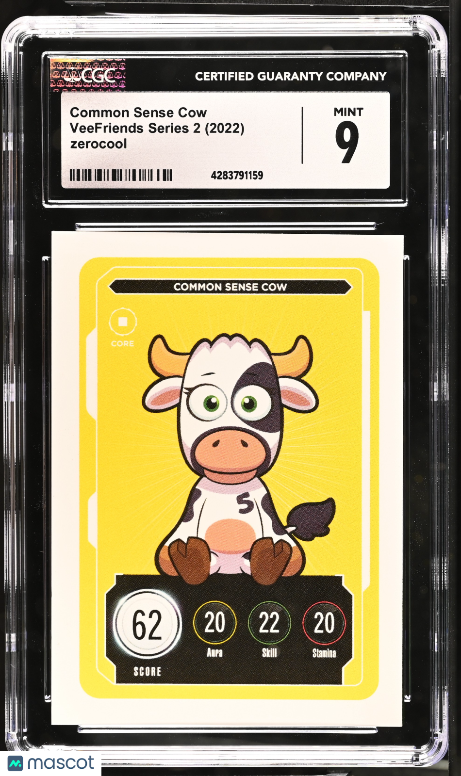 2022 Veefriends Series 2 Common Sense Cow English Cgc 9 Vee Friends 1