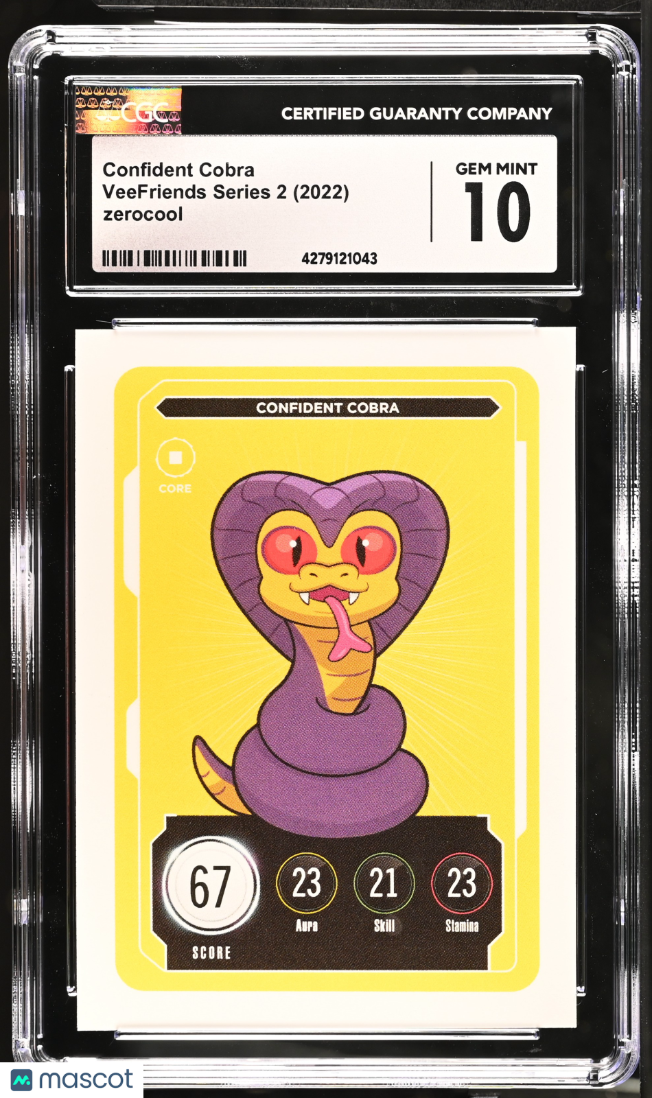 2022 Veefriends Series 2 Confident Cobra English Cgc 10 Vee Friends 1