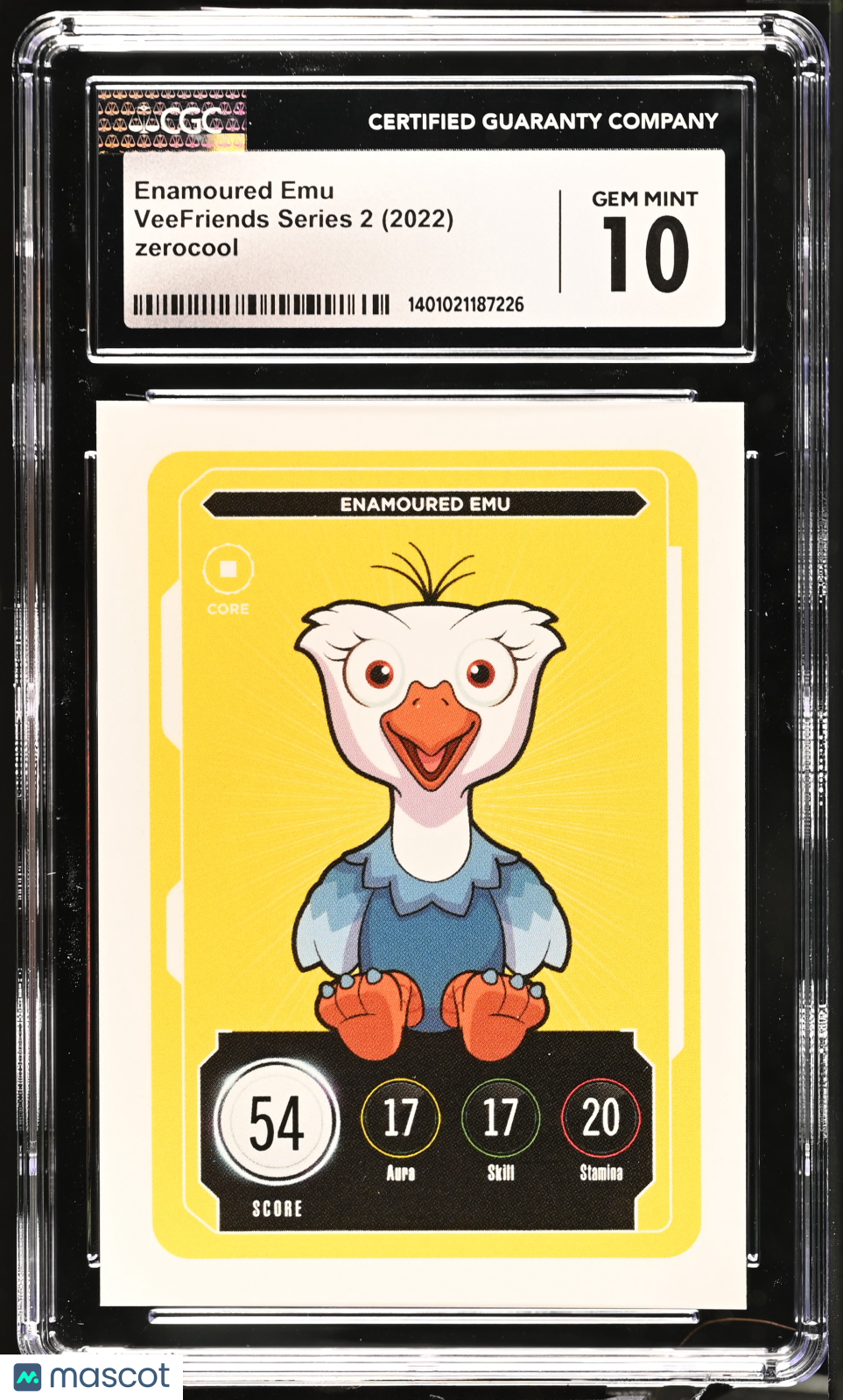 2022 Veefriends Series 2 Enamoured Emu English Cgc 10 Vee Friends 1