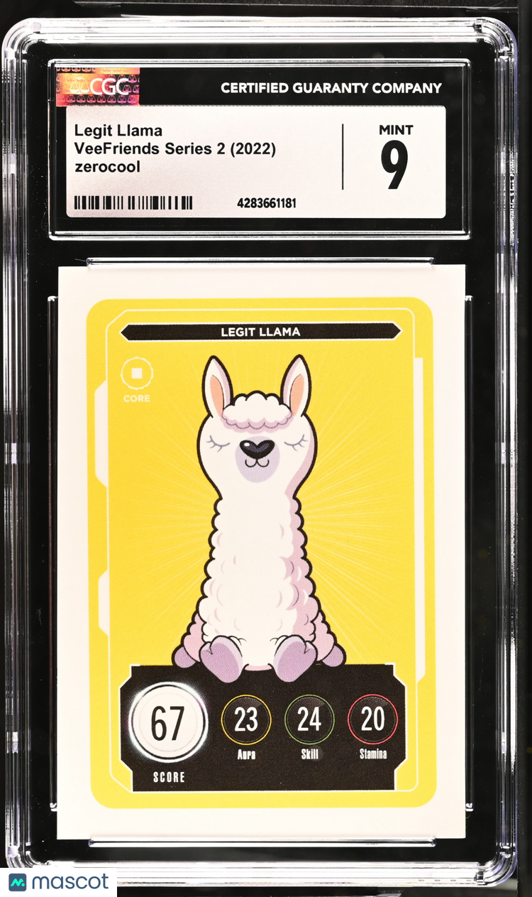 2022 Veefriends Series 2 Legit Llama English Cgc 9 Vee Friends 1