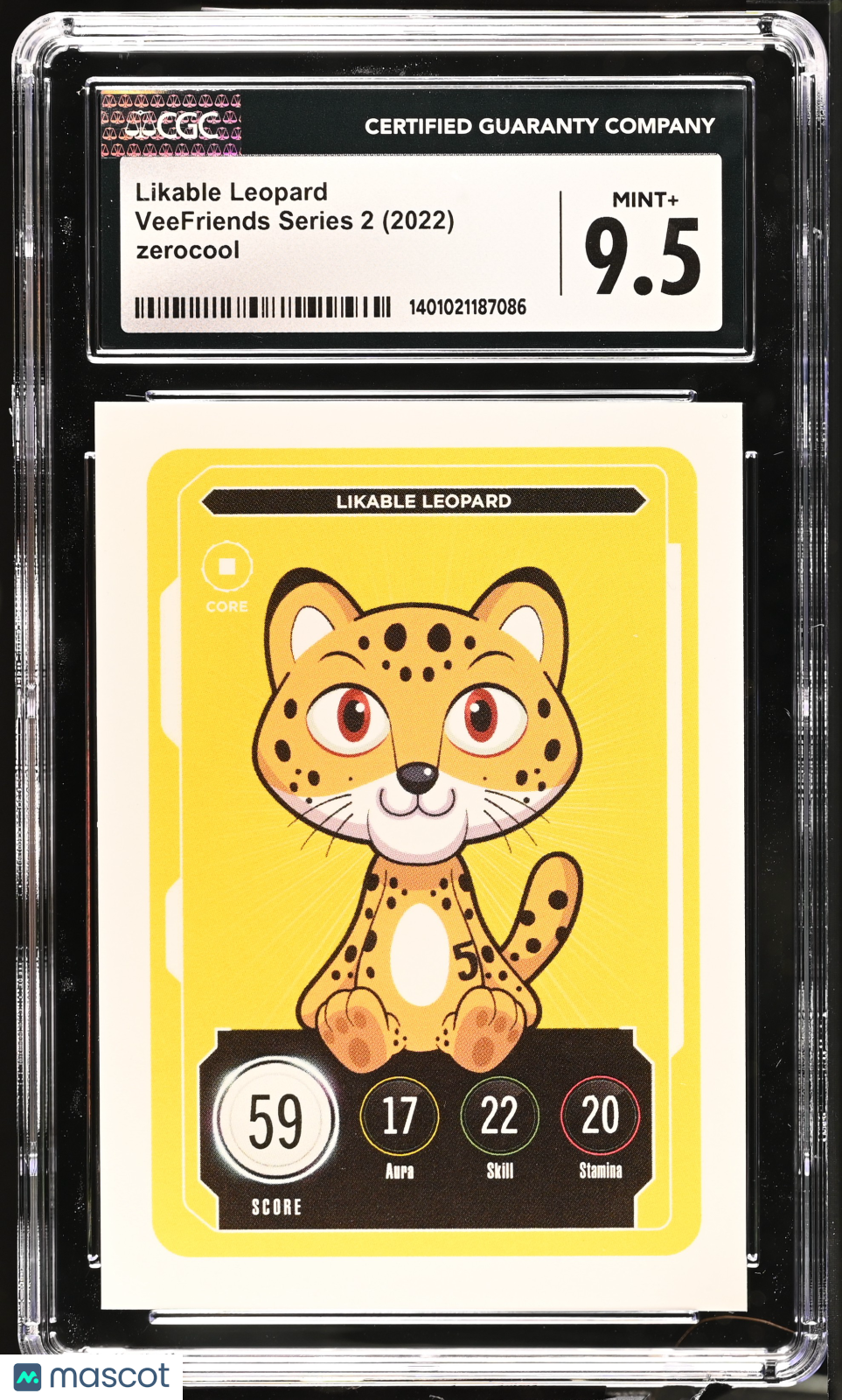 2022 Veefriends Series 2 Likable Leopard English Cgc 9.5 Vee Friends 1