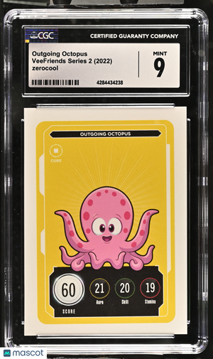 2022 Veefriends Series 2 Outgoing Octopus English Cgc 9 Vee Friends 1