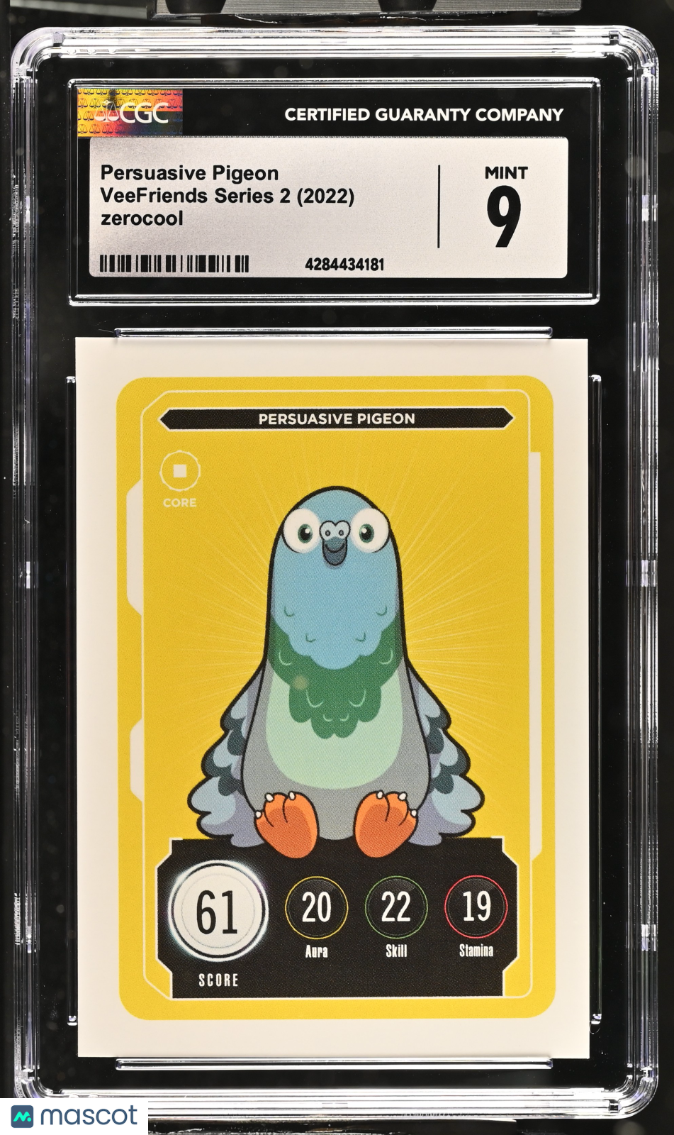 2022 Veefriends Series 2 Persuasive Pigeon English Cgc 9 Vee Friends 1