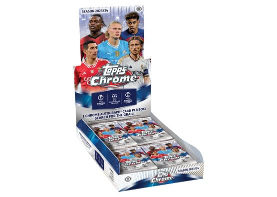 2023-24 Topps Chrome Uefa Club Competitions Soccer Hobby Box