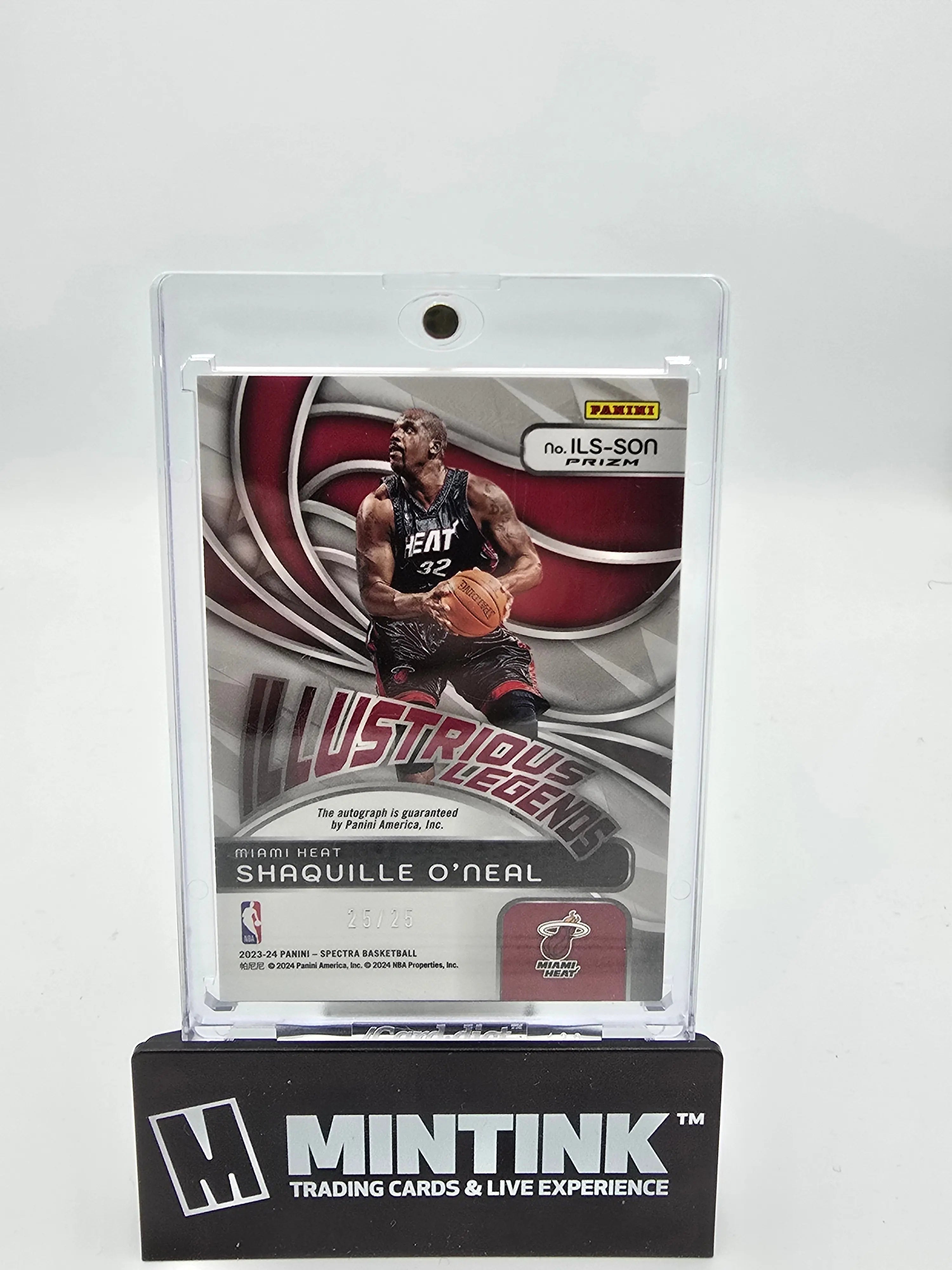 2023-24 Panini Spectra Basketball Shaquille O'Neal Illustrious Legends Autograph 25/25 