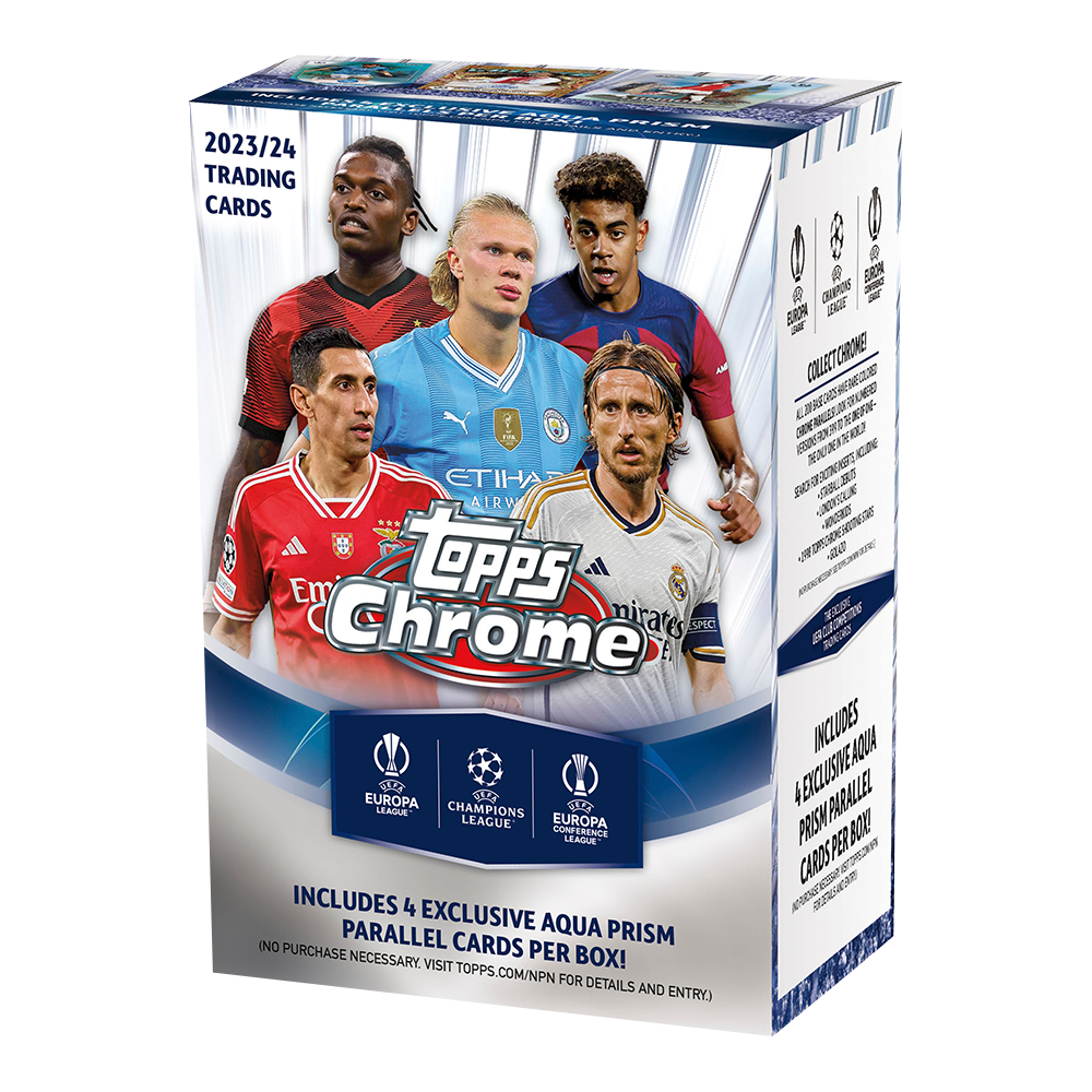 2023-24 Topps Chrome UEFA Club Competitions Soccer Blaster Box