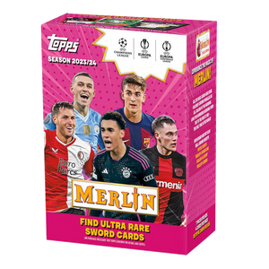 2023-24 Topps Chrome Merlin UEFA Club Competitions Soccer Blaster Box 