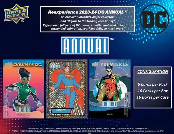 2023-24 Upper Deck DC Annual Hobby Box (Pre Order) 