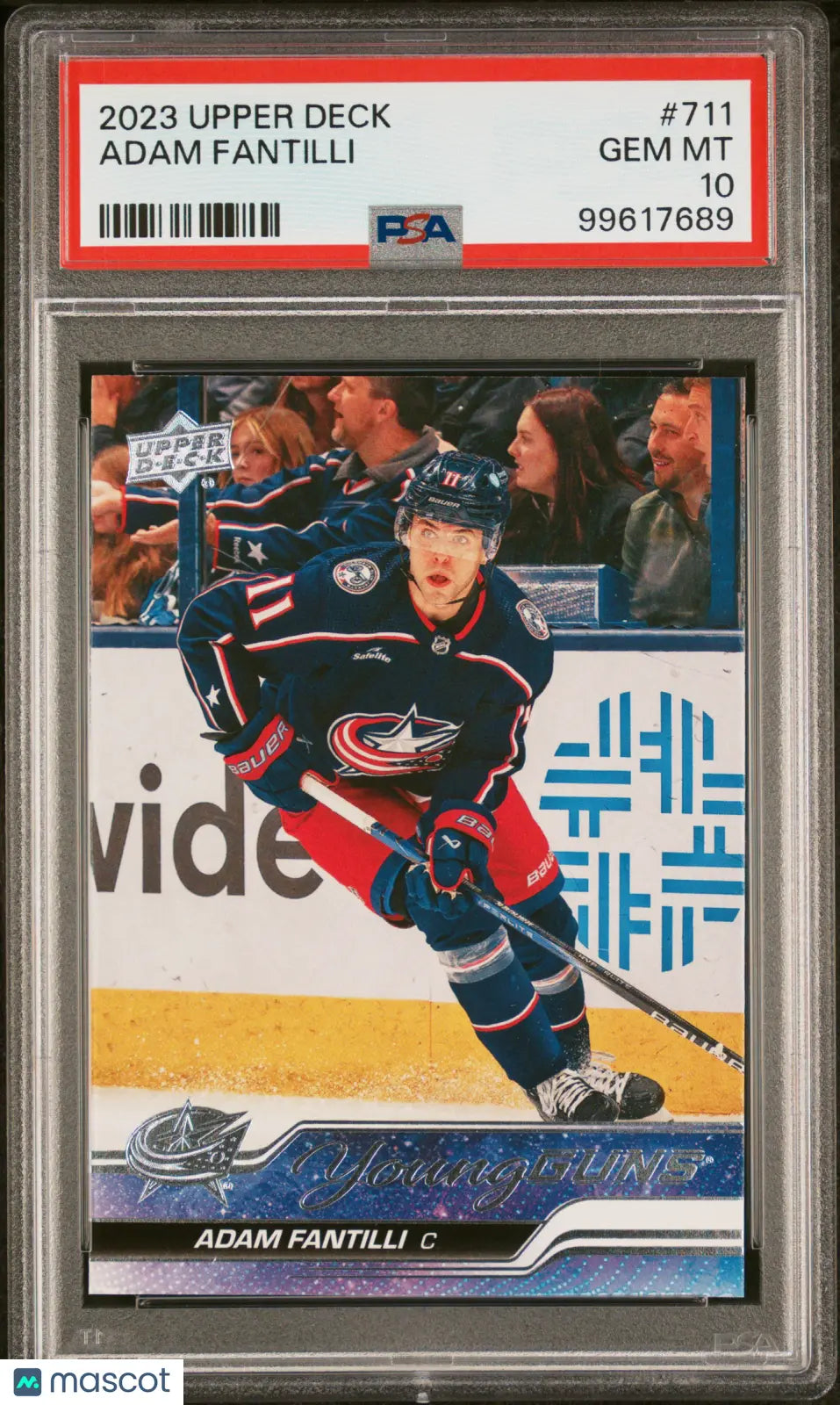 2023-24 Upper Deck Extended Series Adam Fantilli Young Guns RC PSA 10 