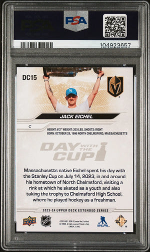 2023-24 Upper Deck Extended Series Day With The Cup Jack Eichel PSA 9 