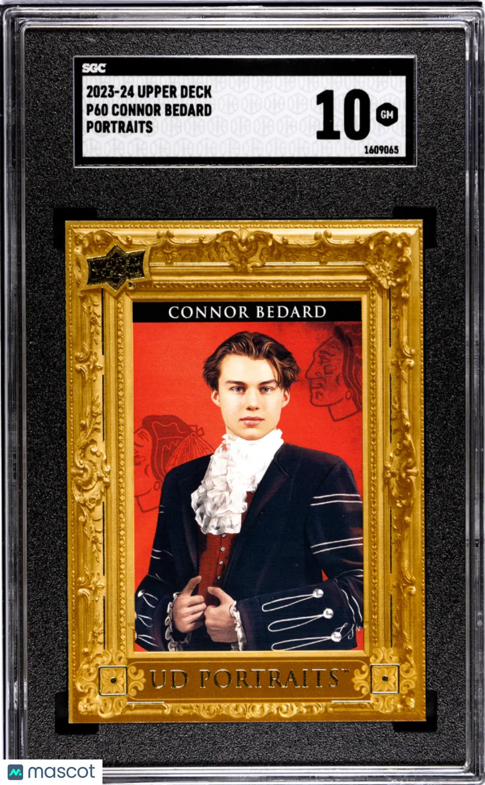 2023-24 Upper Deck Series 2 Hockey Connor Bedard UD Portraits RC SGC 10 