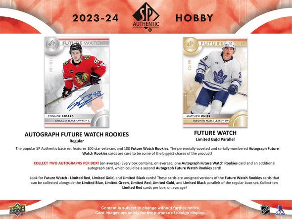 2023-24 Upper Deck SP Authentic Hockey Hobby Pack (Single Pack Sales) 