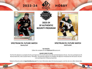 2023 24 Upper Deck Sp Authentic Hockey Hobby Box Pre Order 5