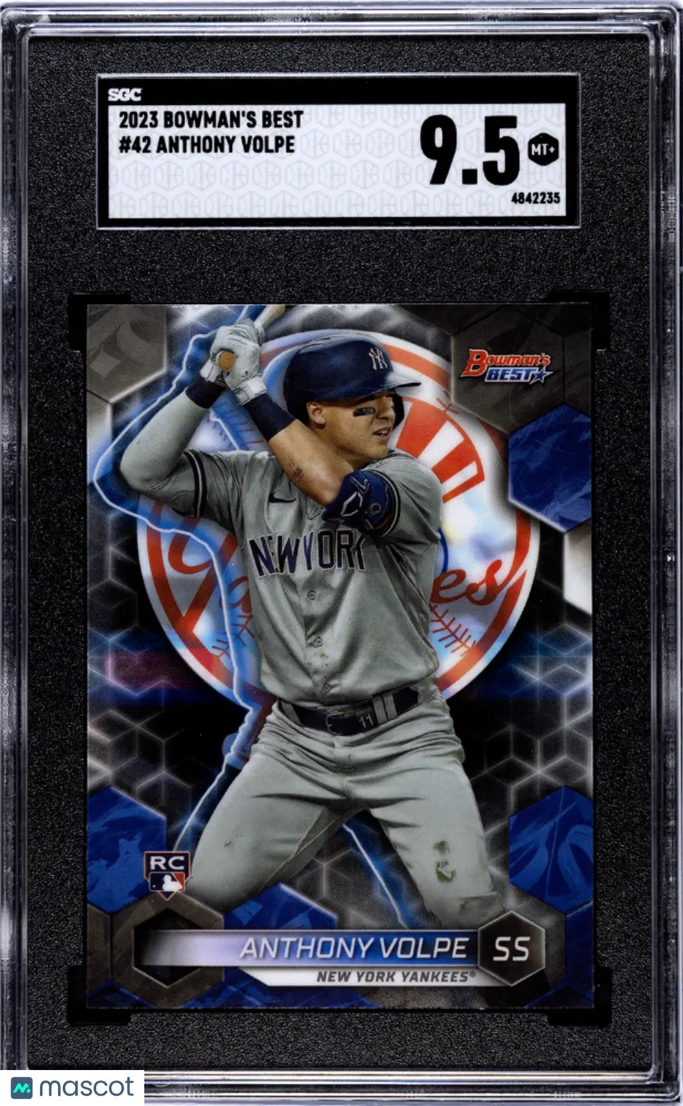 2023 Bowman's Best Baseball Anthony Volpe RC Rookie SGC 9.5 