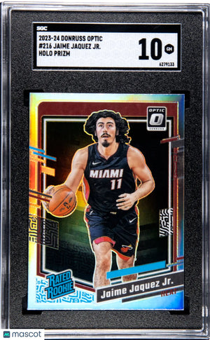 2023 Donruss Optic Basketball Rated Rookie Jaime Jaquez JR. Holo Prizm SGC 10 