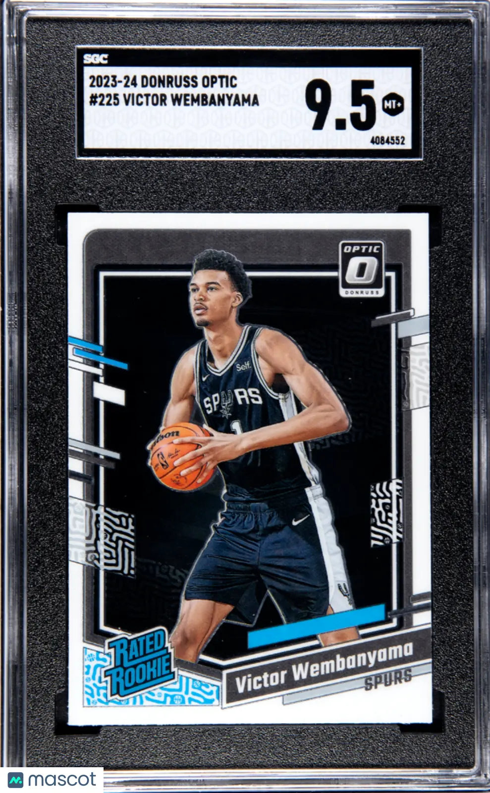 2023 Donruss Optic Basketball Rated Rookie Victor Wembanyama SGC 9.5 #225 