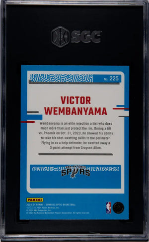 2023 Donruss Optic Basketball Rated Rookie Victor Wembanyama SGC 9.5 #225 