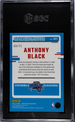 2023 Donruss Optic Rated Rookie Anthony Black Red Fast Break Prizm SGC 9 /75 