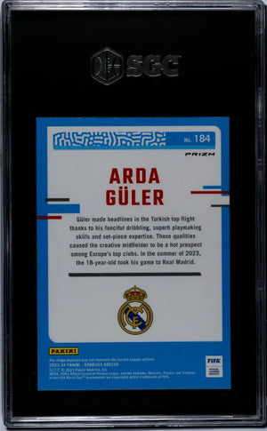 2023 Donruss Optic Soccer Rated Rookie Arda Guler Holo Prizm SGC 10 #184 