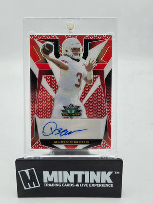 2023 Leaf Valiant Football Quinn Ewers Red Auto Autograph /9 