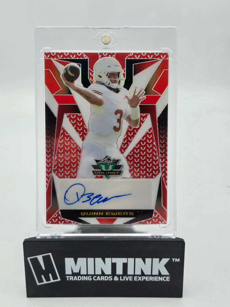 2023 Leaf Valiant Football Quinn Ewers Red Auto Autograph /9 