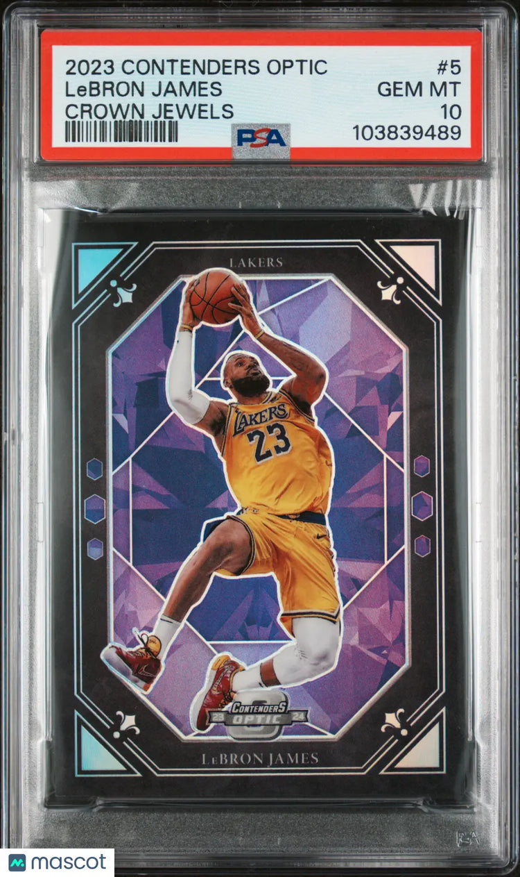 2023 Panini Contenders Optic Crown Jewels LeBron James PSA 10 #5 