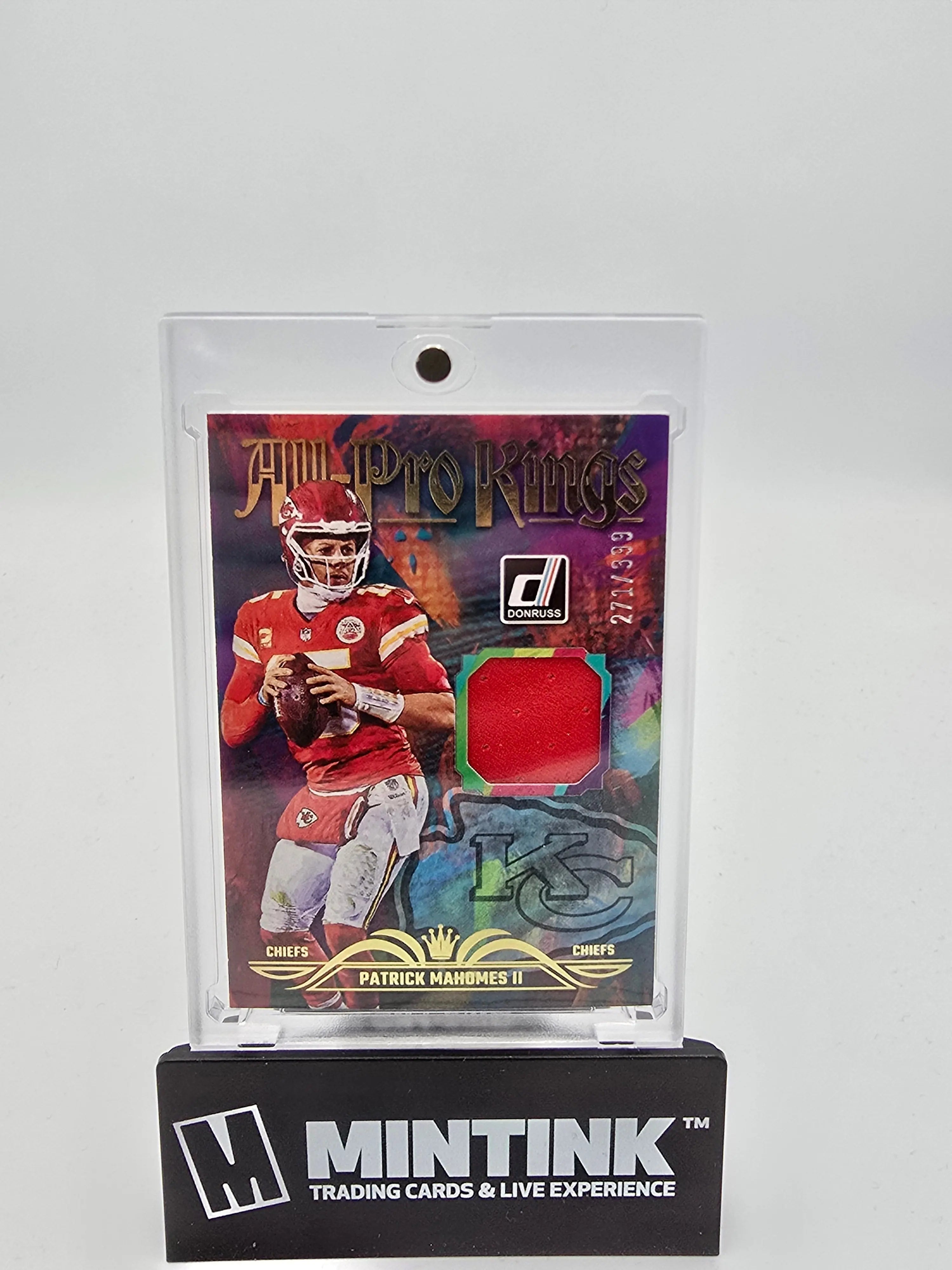 2023 Panini Donruss Football Patrick Mahomes II All-Pro Kings Jersey Patch /399 