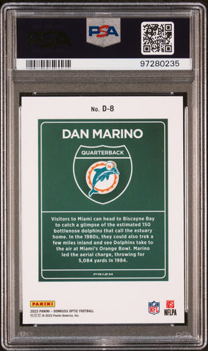 2023 Panini Donruss Optic Downtown! Dan Marino #D8 PSA 9 