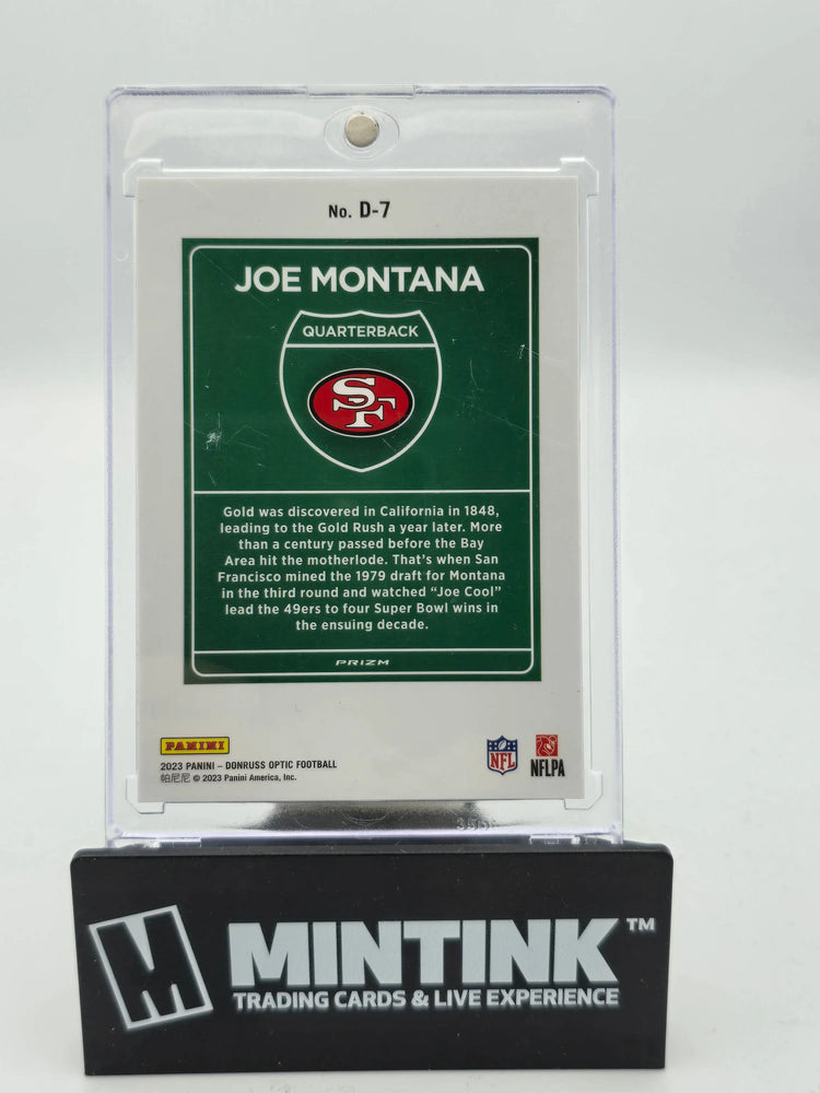 2023 Panini Donruss Optic Football Joe Montana Downtown! 