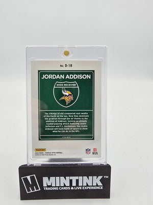 2023 Panini Donruss Optic Football Jordan Addison RC Rookie Downtown! #D-18 