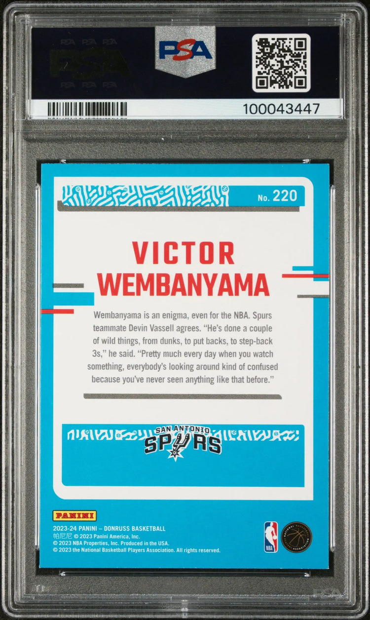 2023 Panini Donruss Victor Wembanyama Rated Rookie Red PSA 9 