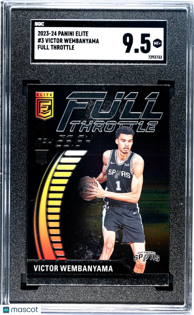 2023 Panini Elite Basketball Victor Wembanyama RC Full Throttle SGC 9.5 