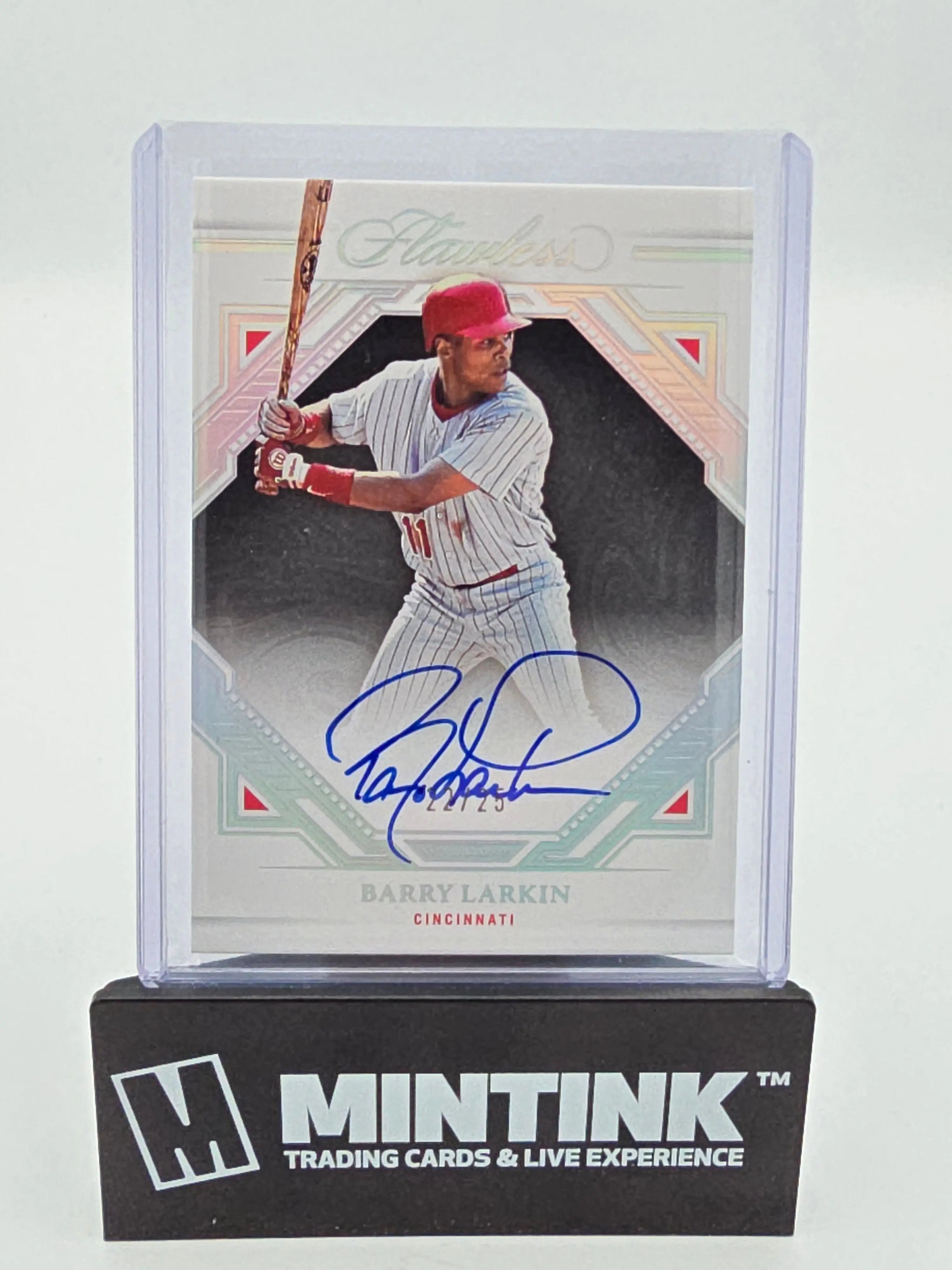 2023 Panini Flawless Baseball Barry Larkin Silver Foil Autographs /25 