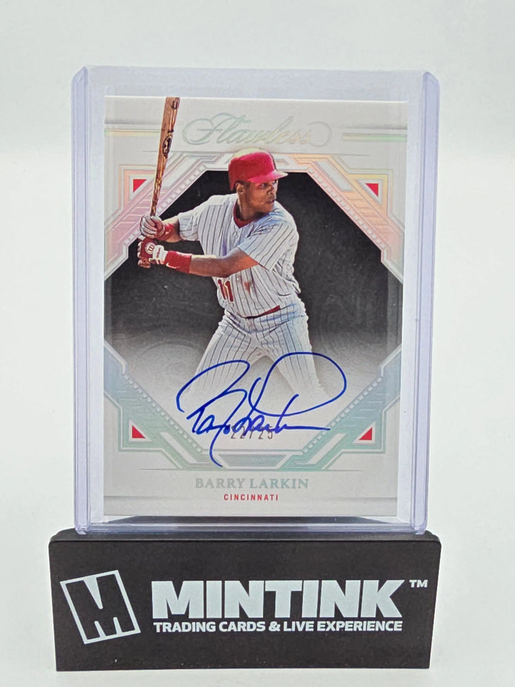 2023 Panini Flawless Baseball Barry Larkin Silver Foil Autographs /25 