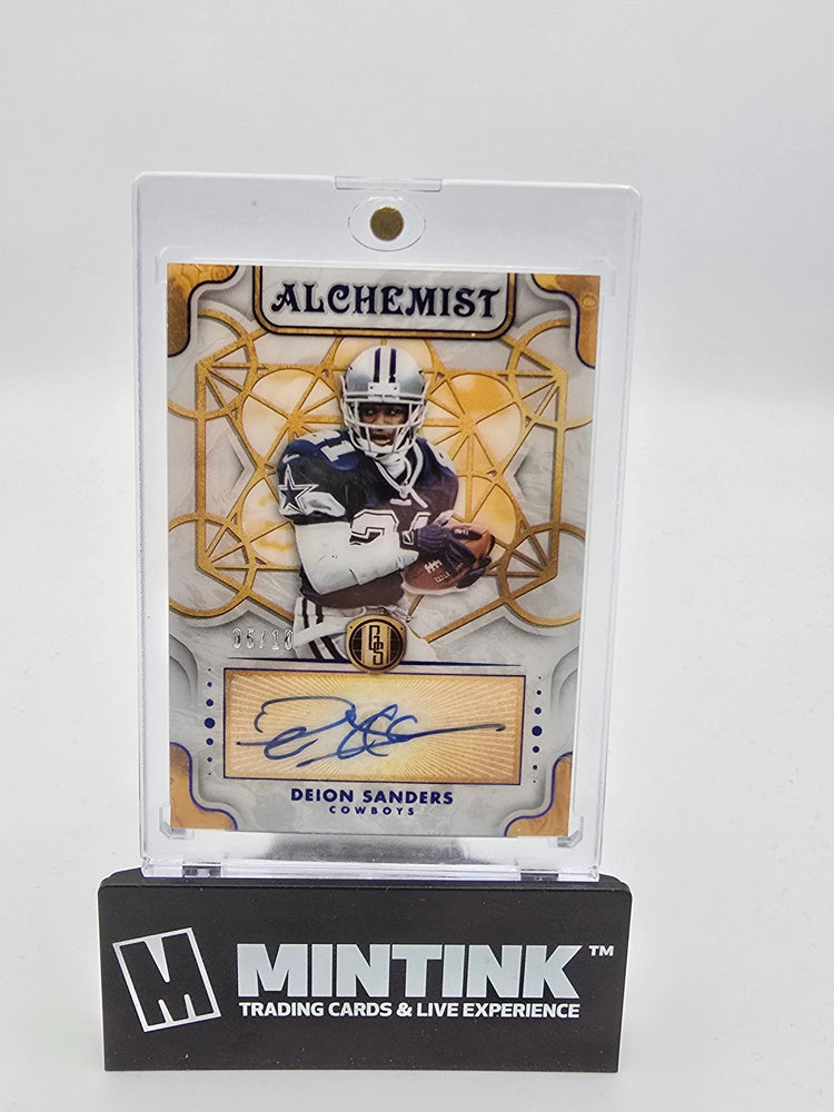 2023 Panini Gold Standard Football Deion Sanders Alchemist Sapphire Auto /10 