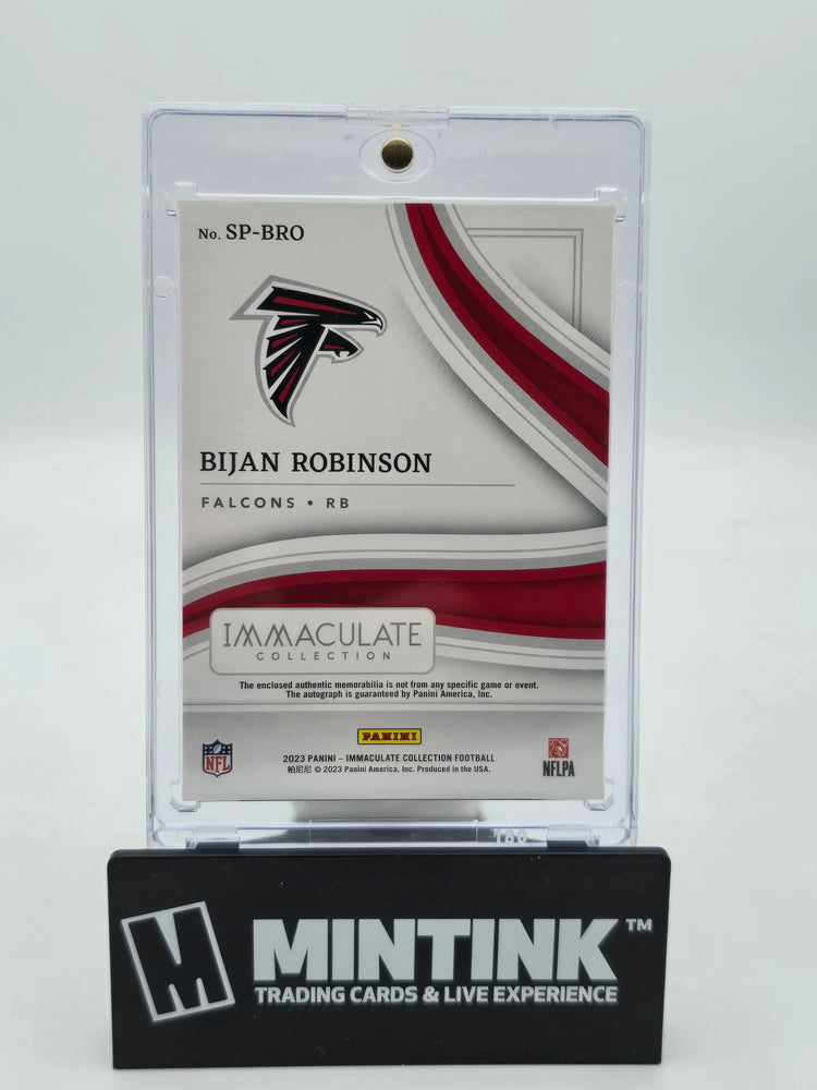 2023 Panini Immaculate Football Bijan Robinson RC Rookie Dual Patch Auto /99 