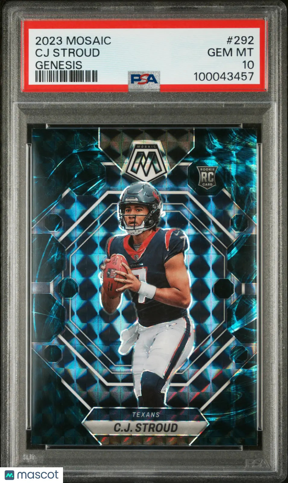 2023 Panini Mosaic Football CJ Stroud Genesis PSA 10 #292 