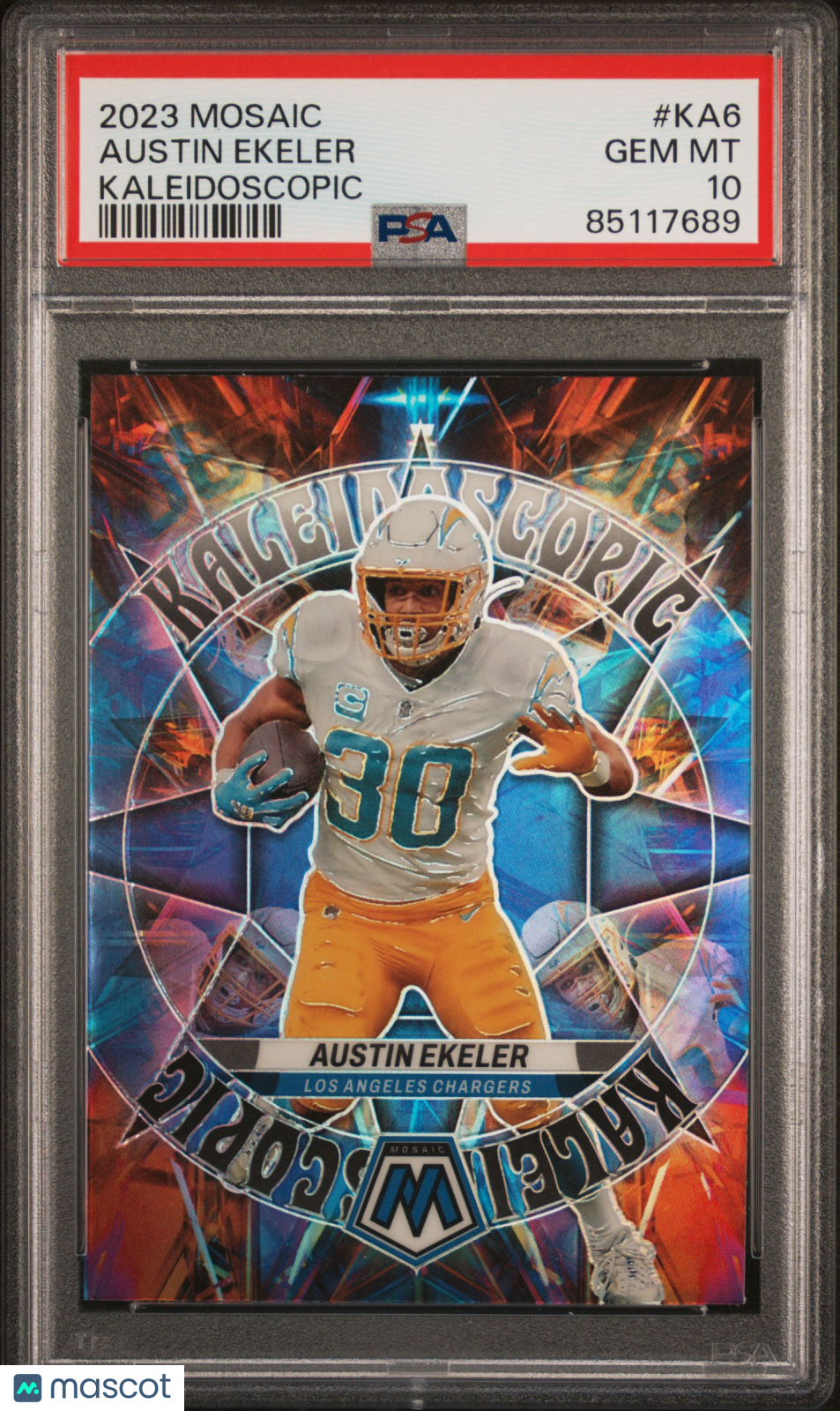 2023 Panini Mosaic Kaleidoscopic Austin Ekeler #Ka6 Psa 10 1