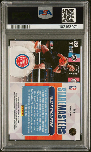 2023 Panini Mosaic Stare Masters Ausar Thompson RC Blue Fast Break PSA 10 /85 