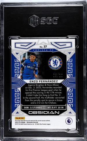 2023 Panini Obsidian Enzo Fernandez Electric Etch Blue SGC 9.5 /20 