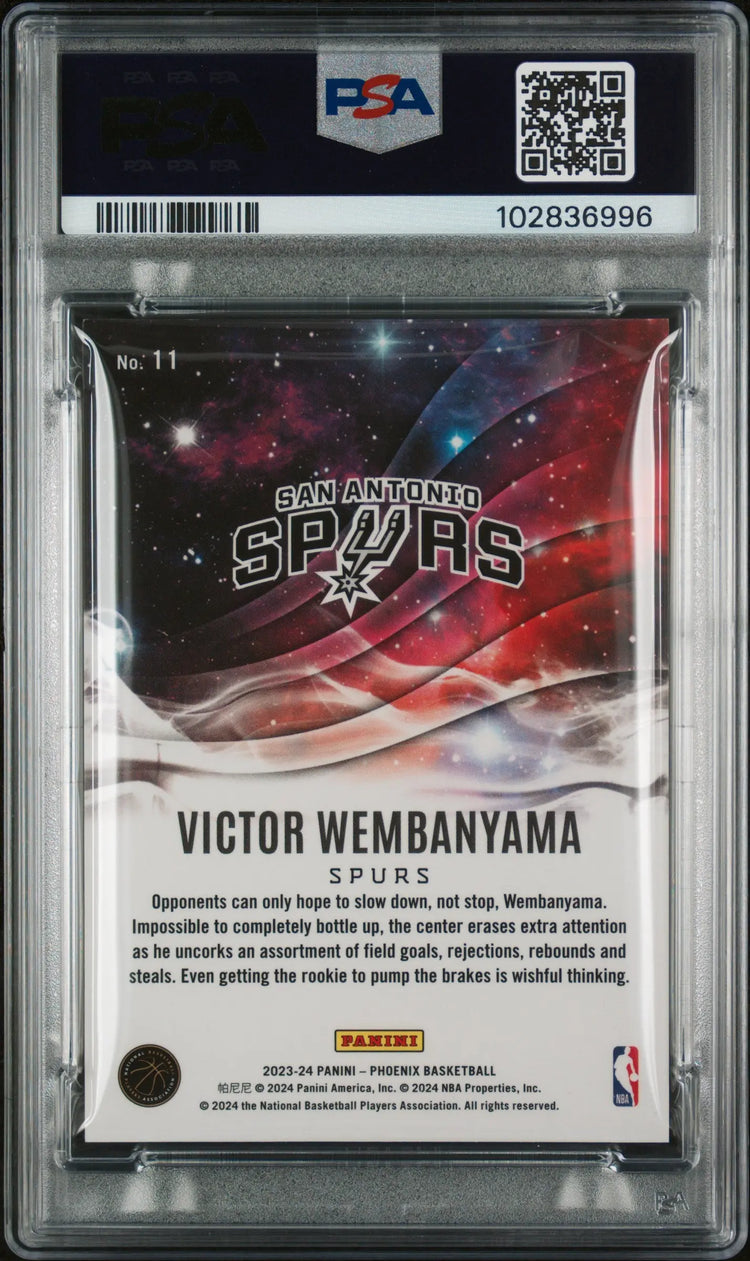 2023 Panini Phoenix Genies Victor Wembanyama RC Rookie PSA 9 