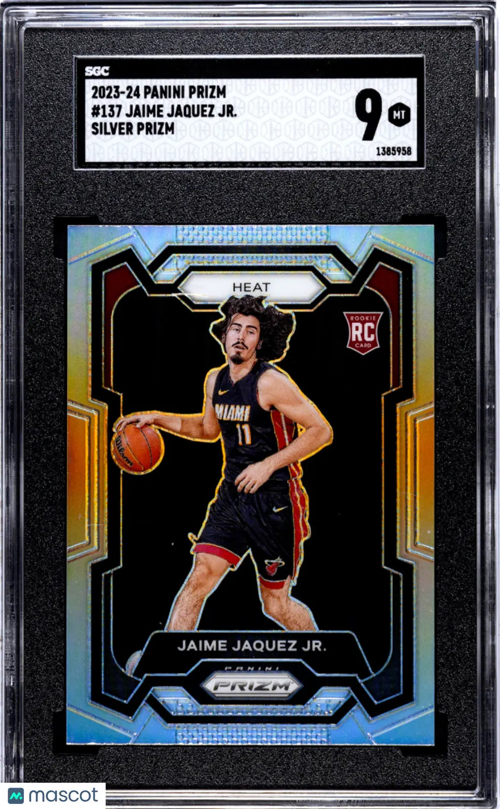 2023 Panini Prizm Basketball Jaime Jaquez JR. RC Rookie Silver Prizm SGC 9 