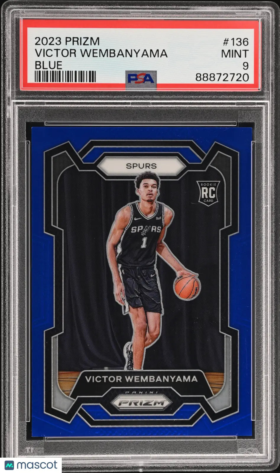 2023 Panini Prizm Basketball Victor Wembanyama RC Rookie Blue PSA 9 /199 