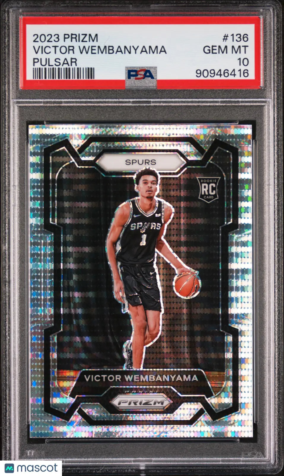 2023 Panini Prizm Basketball Victor Wembanyama RC Rookie Pulsar PSA 10 