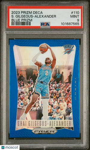 2023 Panini Prizm Deca S. Gilgeous-Alexander Blue Prizm PSA 9 /149 