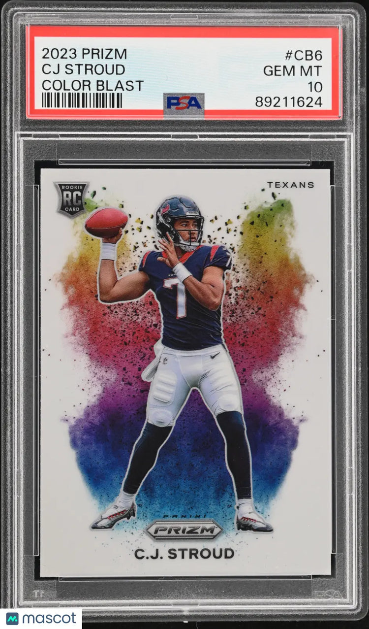 2023 Panini Prizm Football CJ Stroud RC Rookie Color Blast PSA 10 