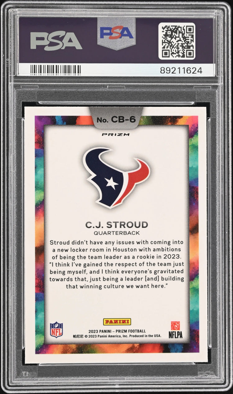 2023 Panini Prizm Football CJ Stroud RC Rookie Color Blast PSA 10 