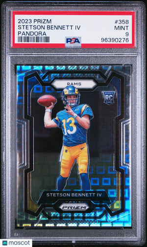 2023 Panini Prizm Football Stetson Bennett IV RC Rookie Pandora PSA 9 /400 