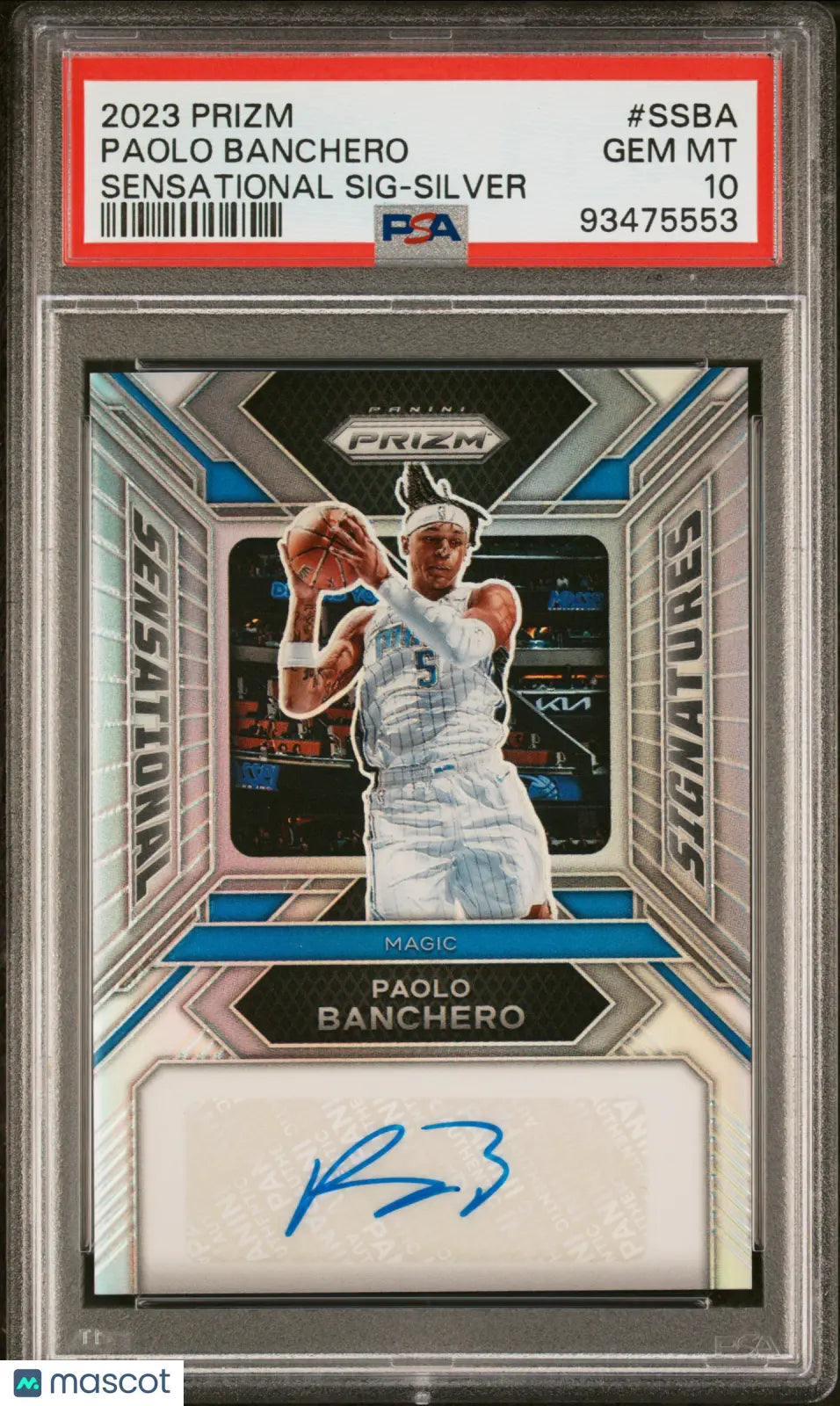 2023 Panini Prizm Sensational Signatures Auto Silver Paolo Banchero PSA 10 